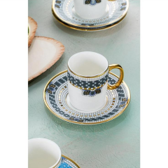 Acar 5081 Meira 6 Lı Porselen Kahve Fincan Takımı