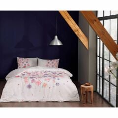 Taç Ranforce Ezra V1 Pembe Çift Kişilik Nevresim Takımı