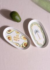 The Mia ITL0019 Italian Summer Oval Servis Tabağı 2li 29 Cm