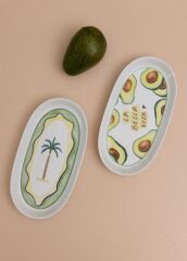The Mia ITL0019 Italian Summer Oval Servis Tabağı 2li 29 Cm