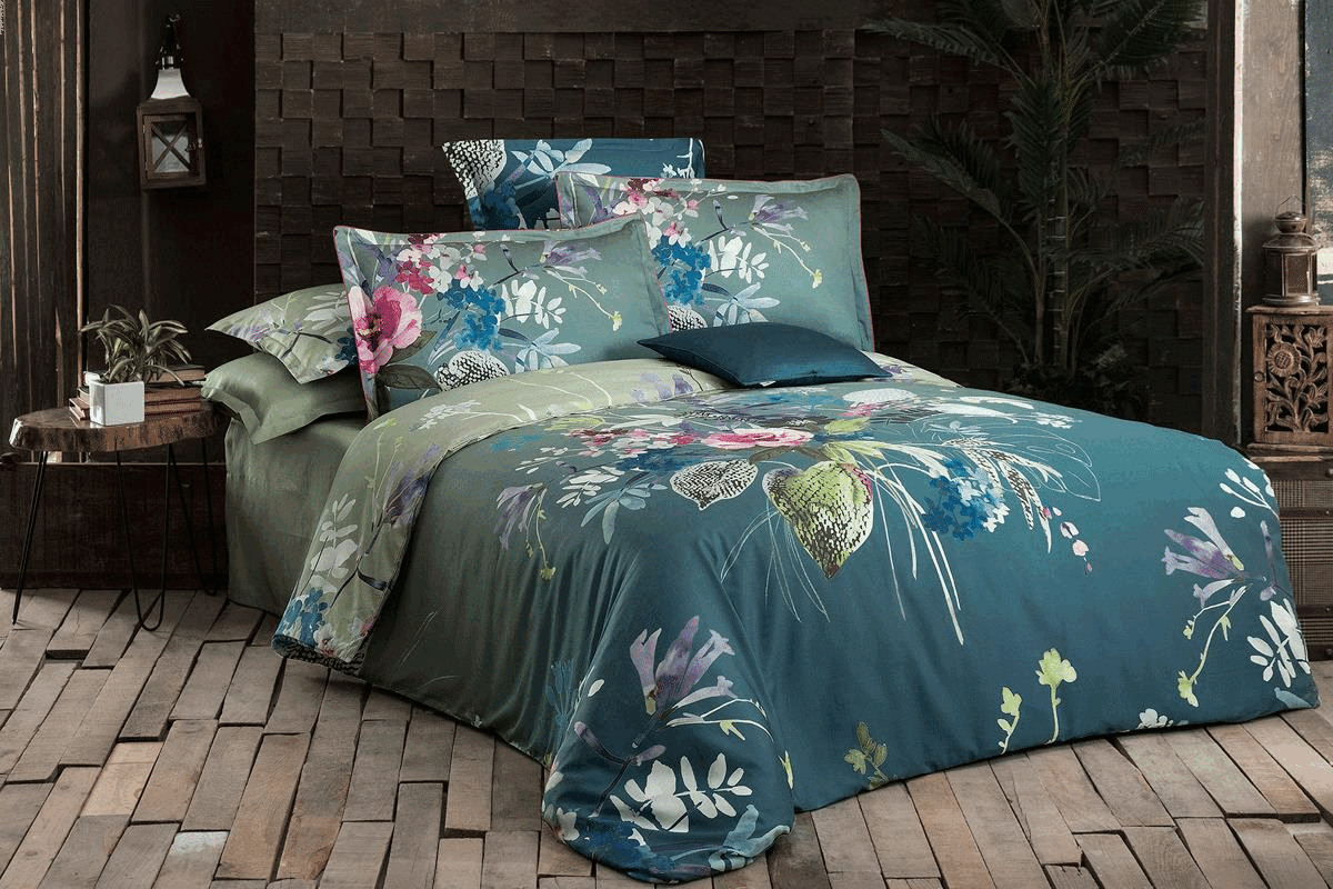 Sarev Silvia V1 Saten Nevresim Takımı Çift Kişilik