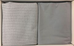 Taç Marina Gri Çift Kişilik Pikeli Nevresim Seti