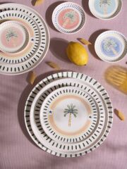 The Mia ITL0004 Italian Summer Pasta Tabağı 6lı Set 19 Cm