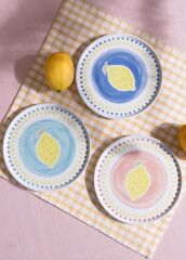 The Mia ITL0001 Italian Summer Pasta Tabağı 6lı Set 19 Cm