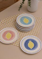 The Mia ITL0001 Italian Summer Pasta Tabağı 6lı Set 19 Cm