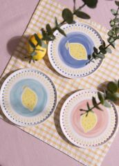 The Mia ITL0001 Italian Summer Pasta Tabağı 6lı Set 19 Cm