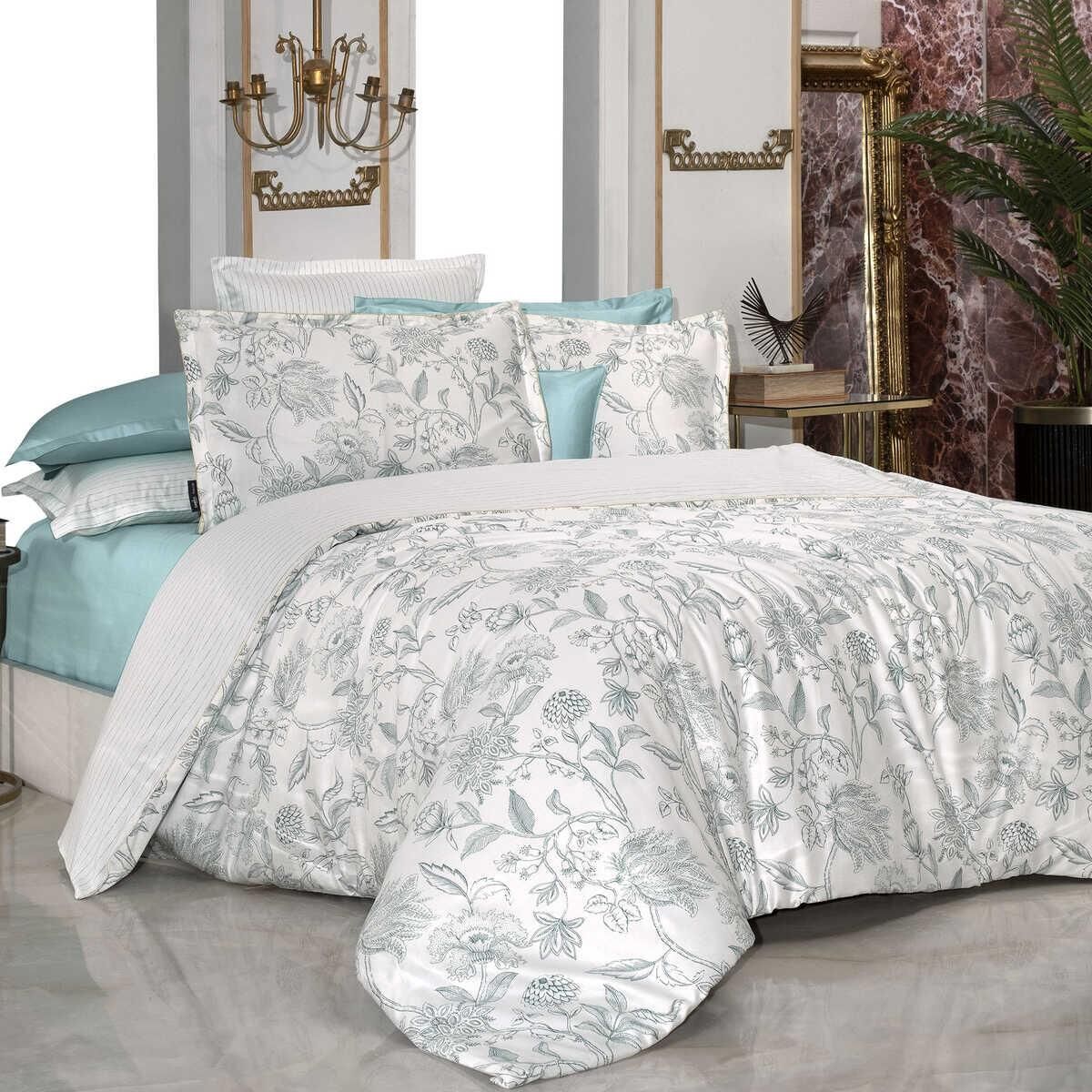 Sarev Orlına V2 Saten Nevresim Takımı Çift Kişilik