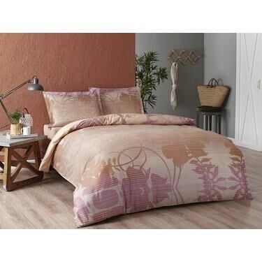 Taç Marian V3 Pembe Saten Çift Kişilik Nevresim Takımı