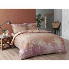 Taç Marian V3 Pembe Saten Çift Kişilik Nevresim Takımı