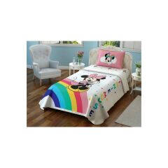 Taç Lisanslı Minnie Colour Bow Pike Takımı Tek Kişilik