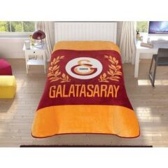 Taç Lisanslı Galatasaray Sarı Kırmızı Tek Kişilik Battaniye