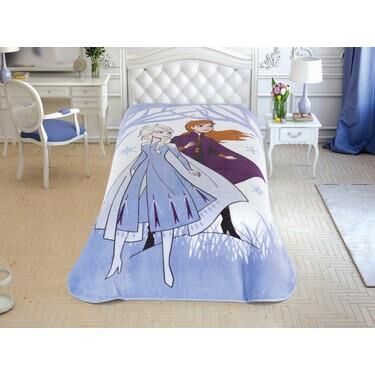 Taç Lisanslı Disney Frozen 2 Snow Tek Kişilik Battaniye