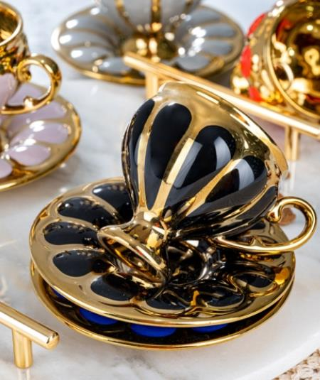 Acar 163 Riona 6 Lı Porselen Fincan Takımı