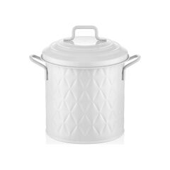 The Mia GLV0308 Çöp Kovası Tezgah Beyaz 4 Lt