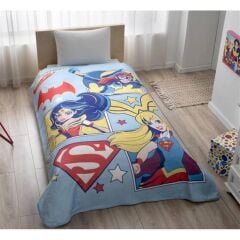Taç Lisanslı Dc Super Hero Tek Kişilik Battaniye