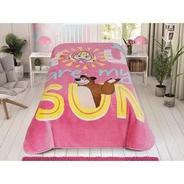 Taç Lisanslı Masha & The Bear Friendly Tek Kişilik Battaniye