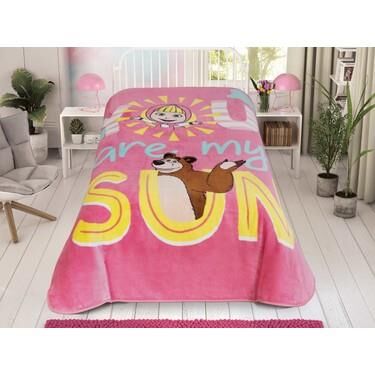 Taç Lisanslı Masha & The Bear Friendly Tek Kişilik Battaniye