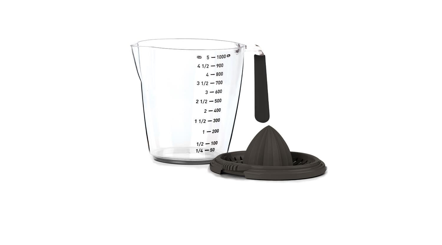 Kosova CK-490 Ölçülü Narenciye Sıkacağı Antrasit 1000 ML