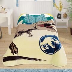 Taç Lisanslı Jurassic World Tek Kişilik Battaniye