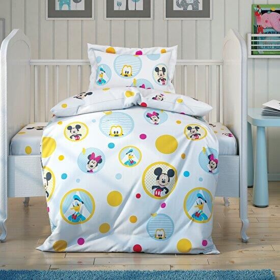 Taç Lisanslı Disney Mickey & Friends Bebek Nevresim Takımı