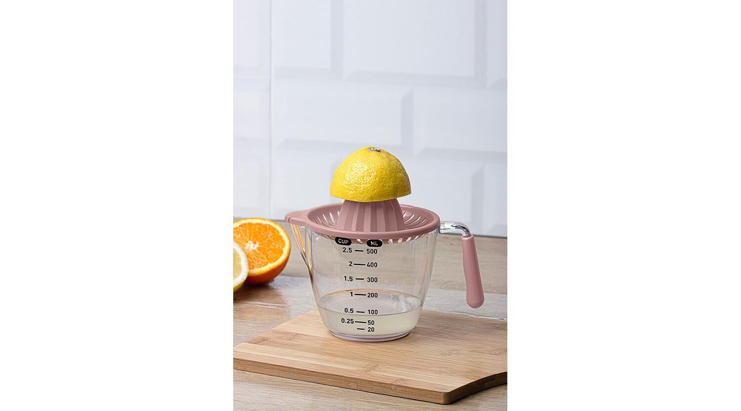 Kosova CK-179 Ölçülü Narenciye Sıkacağı Pembe 500 ML