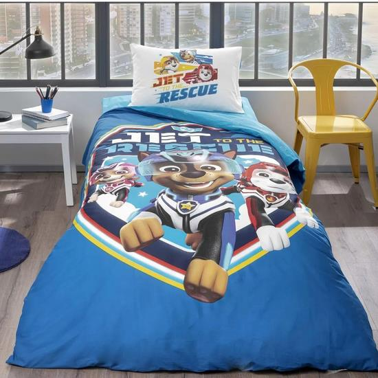 Taç Lisanslı Paw Patrol Jet Nevresim Takımı Tek Kişilik