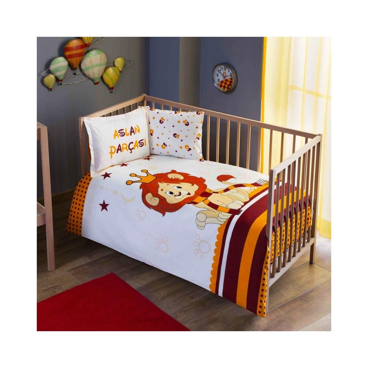 Taç Lisanslı Gs Aslan Parçası Bebek Nevresim Takımı