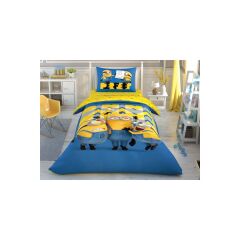 Taç Lisanslı Minions Perfect Nevresim Takımı Tek Kişilik