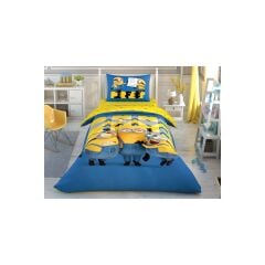 Taç Lisanslı Minions Perfect Nevresim Takımı Tek Kişilik