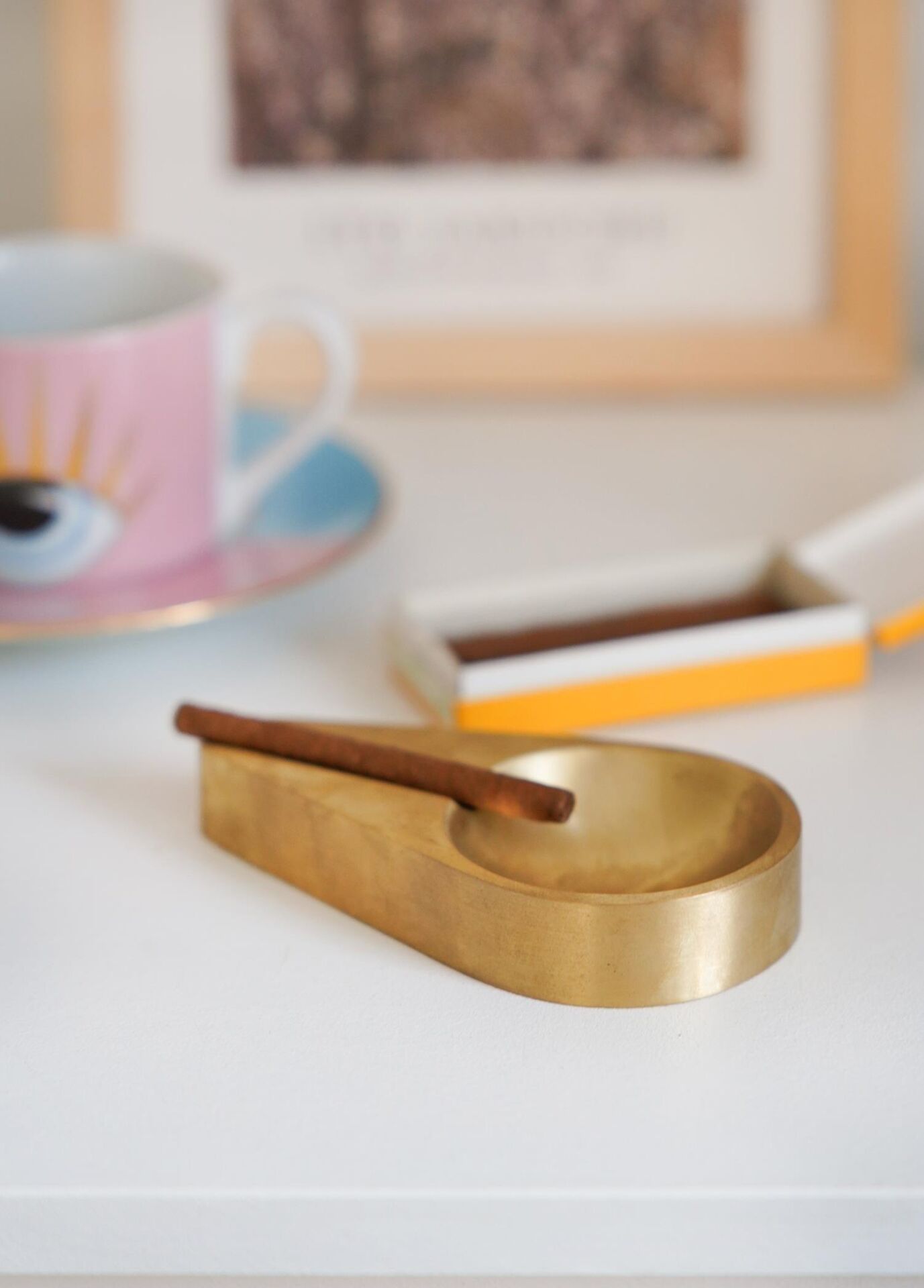 The Mia BRS0147 Brass Pirinç İnce Küllük 12*7