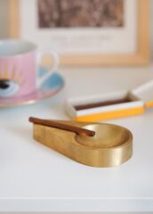 The Mia BRS0147 Brass Pirinç İnce Küllük 12*7