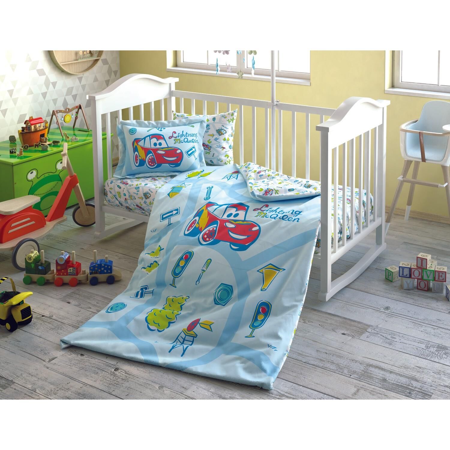 Taç Disney Cars Traffic Bebek Nevresim Takımı