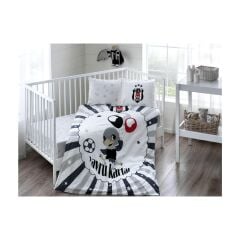 Taç Lisanslı Beşiktaş Balloon Bebek Nevresim Takımı