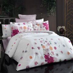 Sarev Mısty V1 Saten Çift Kişilik Nevresim Takımı