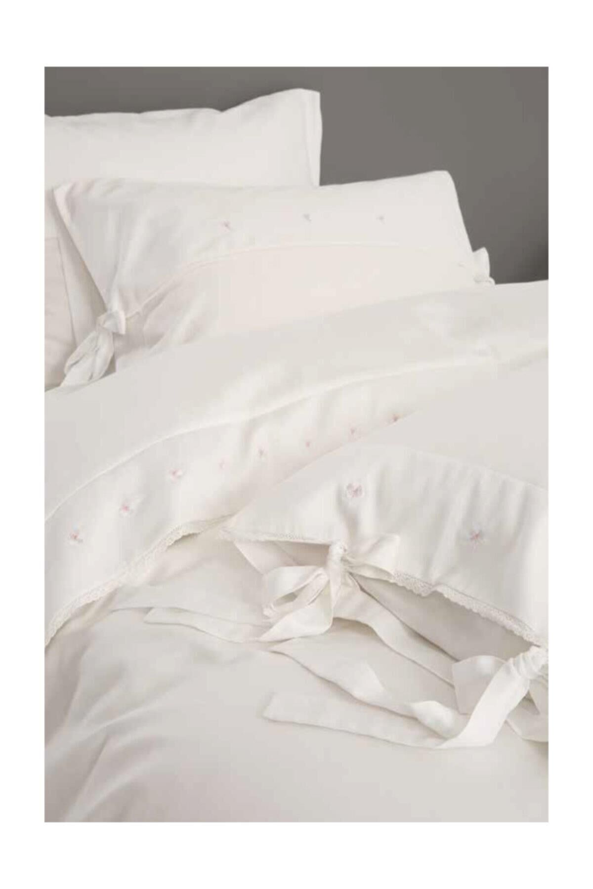 Sarev Kremna V1 Pamuk Saten Çift Kişilik Nevresim Takımı