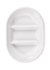 The Mia GRD0020 Grande Servis Tabağı 3 Bölmeli Beyaz 42 Cm