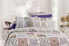 Sarev Saten Night Shine V1 Çift Kişilik Nevresim Takımı