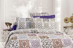 Sarev Saten Night Shine V1 Çift Kişilik Nevresim Takımı