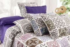 Sarev Saten Night Shine V1 Çift Kişilik Nevresim Takımı