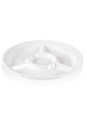 The Mia GRD0021 Grande Servis Tabağı Bölmeli Beyaz 39 Cm