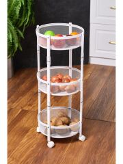 Cornella CR-1000 3 Katlı Katlanır Sebzelik / Meyvelik Beyaz