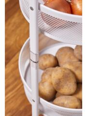 Cornella CR-1000 3 Katlı Katlanır Sebzelik / Meyvelik Beyaz