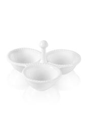 The Mia GRD0022 Grande Servis Tabağı Bölmeli Beyaz 24 Cm