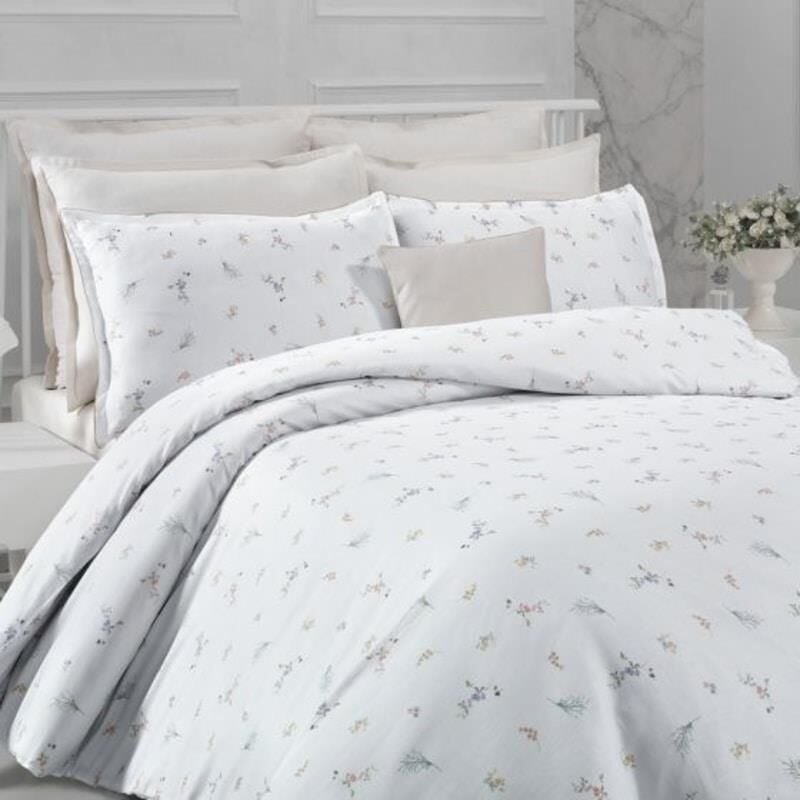 Sarev Loretta V1 Armürlü Saten Çift Kişilik Nevresim Takımı