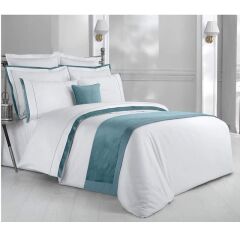 Sarev Krakow V3 Pamuk Saten Çift Kişilik Nevresim Takımı + Novella Throw Set