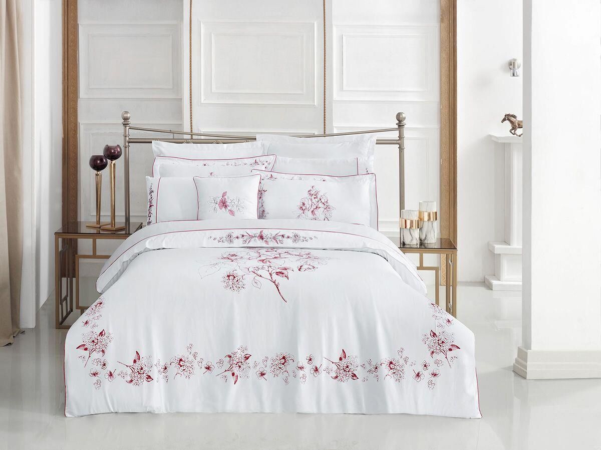 Sarev Samantha V2 Pamuk Saten Çift Kişilik Nevresim Takımı