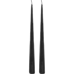 The Mia Mum0209 Iconic Siyah Şamdan Mum 2 Li Set