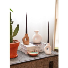 The Mia Mum0209 Iconic Siyah Şamdan Mum 2 Li Set