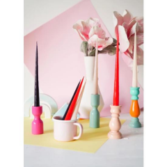 The Mia Mum0209 Iconic Siyah Şamdan Mum 2 Li Set