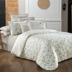 Sarev Mılena V1 Saten Nevresim Takımı Çift Kişilik